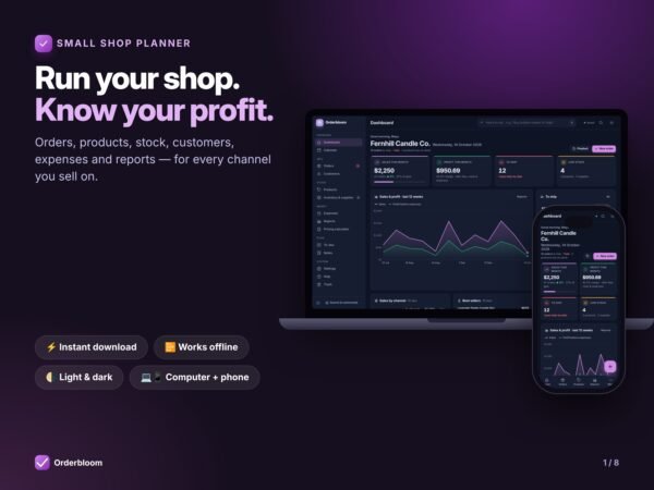 Orderbloom — Small Shop & Online Seller Planner
